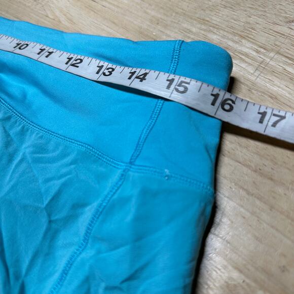 Lululemon Speed Up Mid-Rise Lined Short 4" Electric Turquoise w/ LOGO Size 8 EUC - Picture 6 of 8